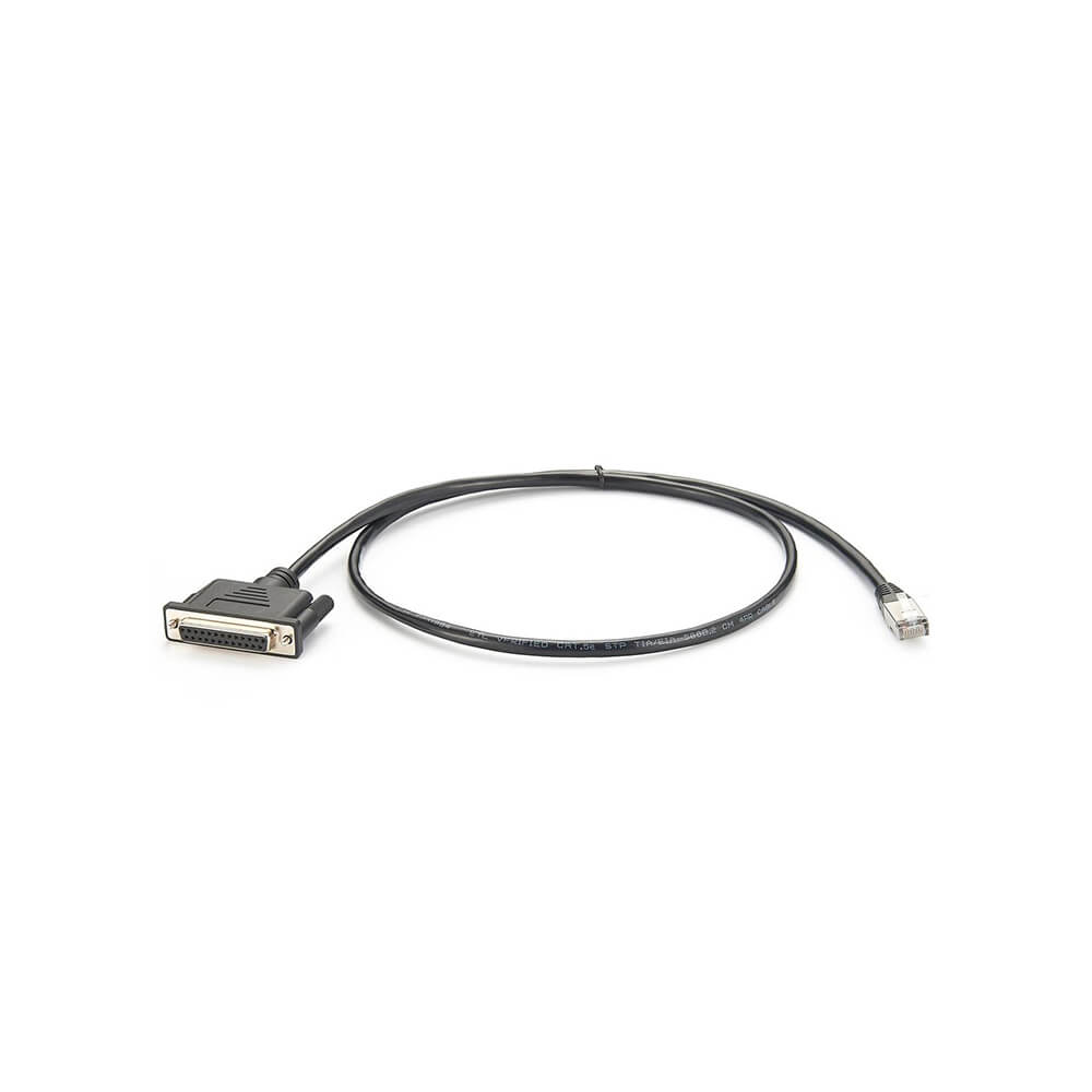 Serial Crossover Cable Adapter DB25 Female To RJ45 Male 1M