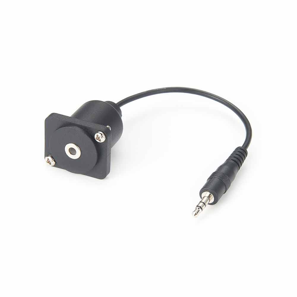 Elecbee D Series Style panel mount 3.5mm Audio feed-thru connector