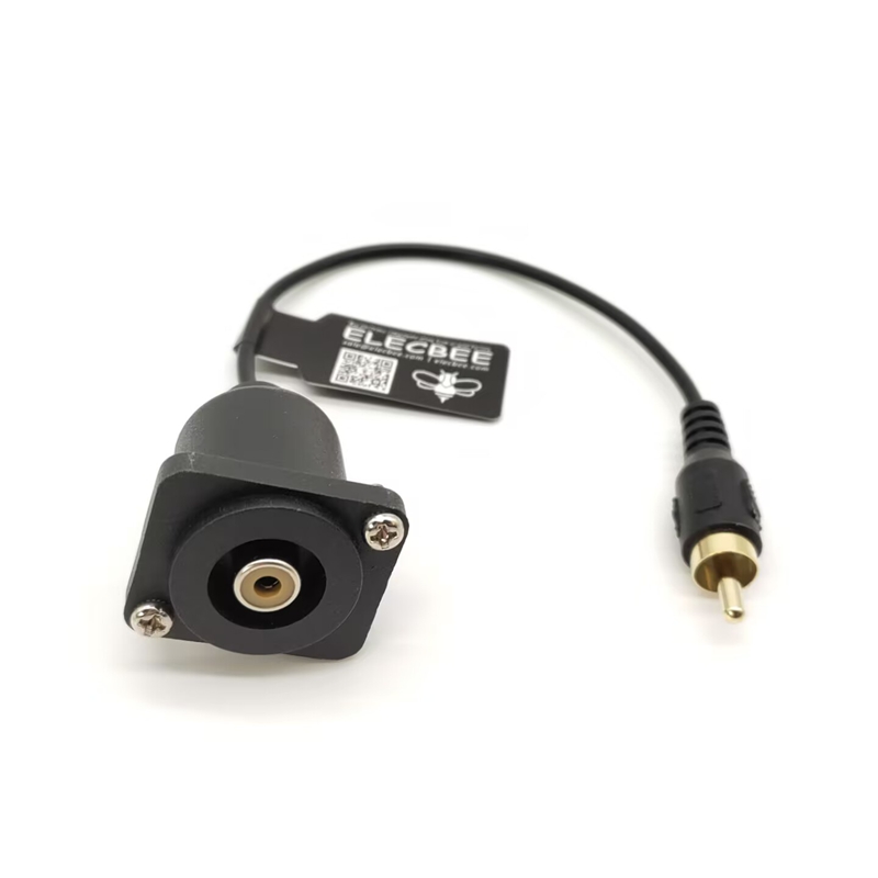 Elecbee D type RCA Panel Mount Female Cinch Audio Socket 0.2M