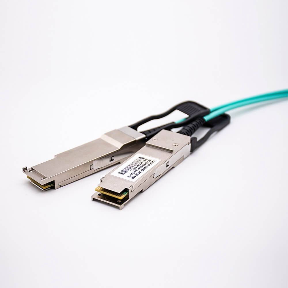 Elecbee Active Optical Cable QSFP28 to QSFP28 AOC 100Gbps Fiber Optic Cable