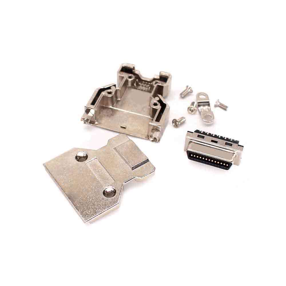 Elecbee CameraLink Connector Plug - Weldable MDR Female Plug Connector - Compatible with 12226-1150-00FR