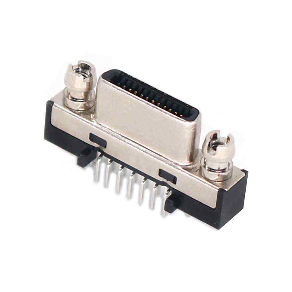 Elecbee CameraLink Socket PCB Mount - Straight 180-Degree SDR Female Socket - Compatible with 12226-1150-00FR