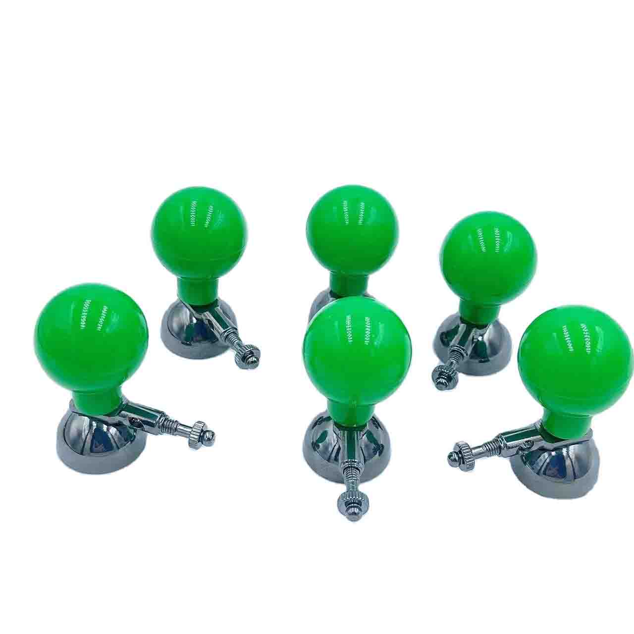 Elecbee Ecg/Ekg Electrode Adult Size Suction Ball With Screw 6Pieces/Set Ag/Agci For 3Mm Din Plug 4Mm Banana Plug
