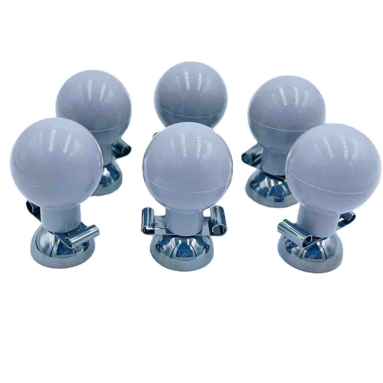 Elecbee Ecg/Ekg Electrode Adult Suction Ball Common 6Pieces/Set Ag/Agci For 3Mm Din Plug 4Mm Banana Plug