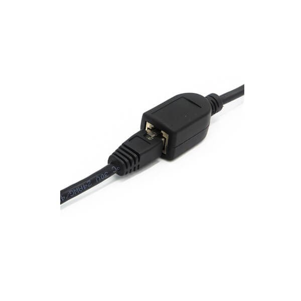 Elecbee RJ45 Plug to Female Cable Cat5 Nework Extender Connector Adapter 30CM OD5.5MM