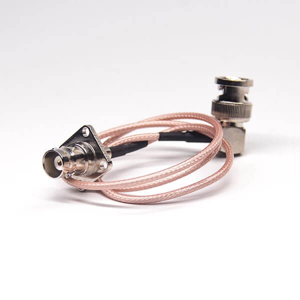 Elecbee 20pcs 50 Ohm BNC Cable Straight Male to Female RF Coax Cable Assembly for RG316 Cable