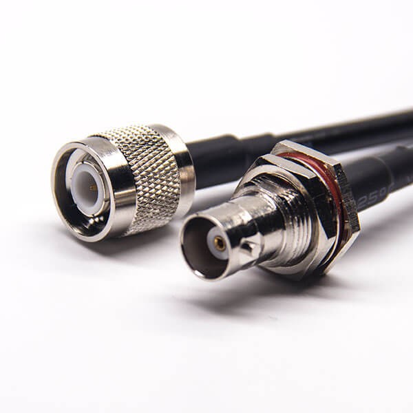 Elecbee 20pcs 1M BNC Cable 180 Degre Female Waterproof to TNC 180 Degree Male with RG223 RG58
