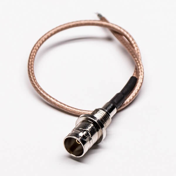 Elecbee 20pcs BNC Cable Connection Bulkhead Female Crimp 180 Degree for RG179