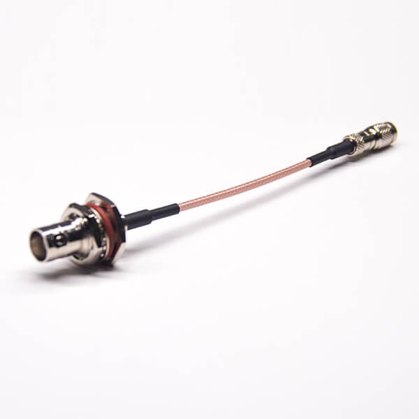 Elecbee 20pcs BNC Straight Connector Female Waterproof to 1.0/2.3 Male Straight 10cm 75ohm