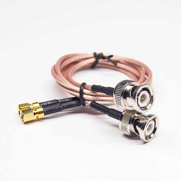 Elecbee 20pcs BNC to Cable Adapter with SMC Male RG316 Assembly 50cm
