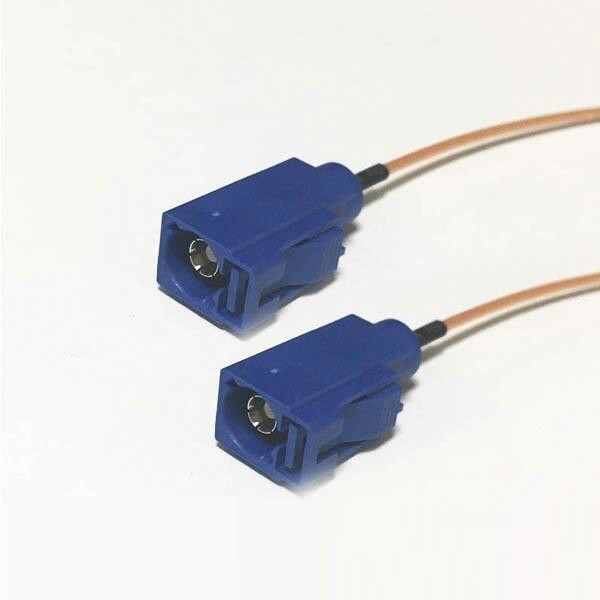 Elecbee 20pcs Fakra Coax Cable Fakra C Female Switch Female with Cable RG178