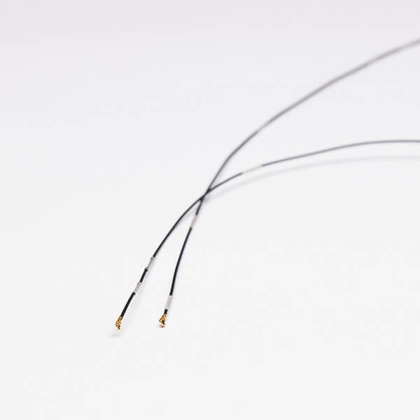 Elecbee 20pcs IPEX RF Cable Coaxial Black 0.81 IPEX Ⅴ to IPEX Ⅴ and Plating Silver Buckle