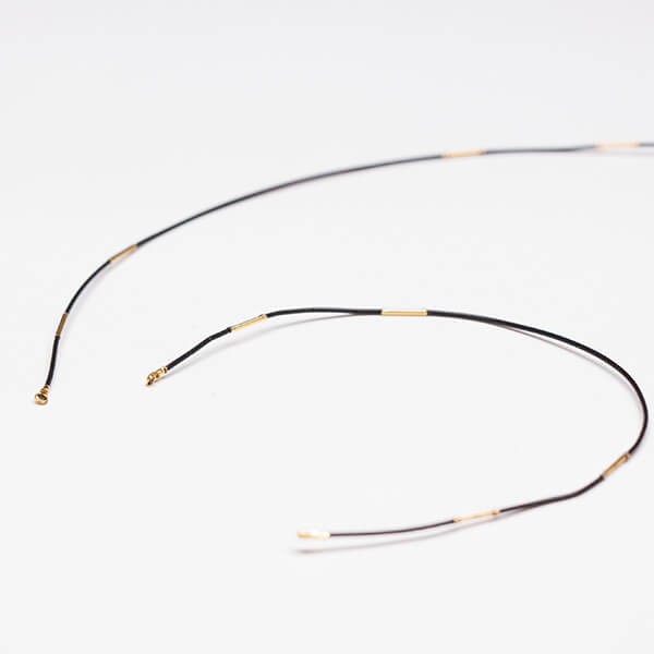 Elecbee IPEX RF Coaxial Cable Manufacturers Black 0.81 with IPEX Ⅴ to IPEX Ⅴ and Gold-plated Buckle