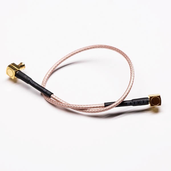 Elecbee MCX Male Coaxial Cable Right Angled to MCX Male Cable Assembly