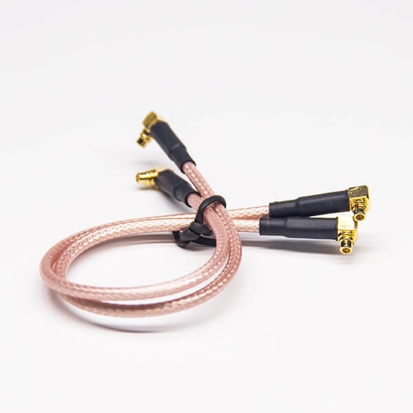 Elecbee MMCX to MMCX Cable Assembly RG316 18cm Plug to Plug