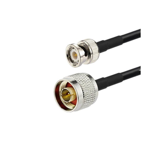 Elecbee 20pcs BNC Cable Extension RG58 Low Loss 1M with N Male Connector