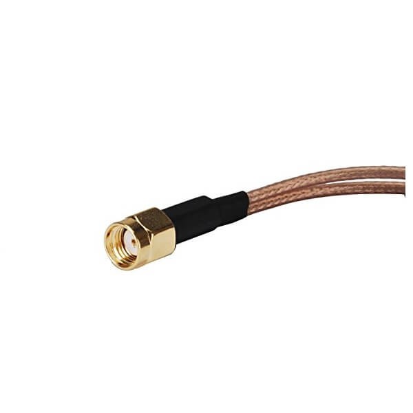 Elecbee 20pcs RP SMA Cable Extension Male to Dual TS-9 Splitter Combiner Cable Jumper Pigtail RG316 10cm