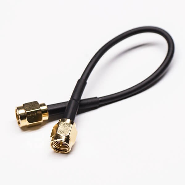 Elecbee 20pcs SMA Cable Assembly SMA Straight Male to SMA Male 180 Degree With RG223