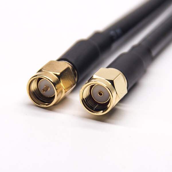 Elecbee 20pcs SMA Cable Male to Male RP Straight RF Cable with RG58