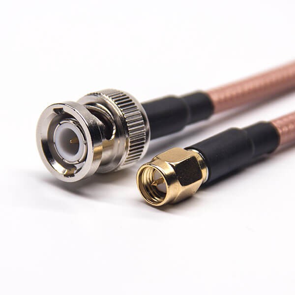 Elecbee 20pcs SMA to BNC Cable SMA Male Straight to BNC Male Straight with RG142 1M