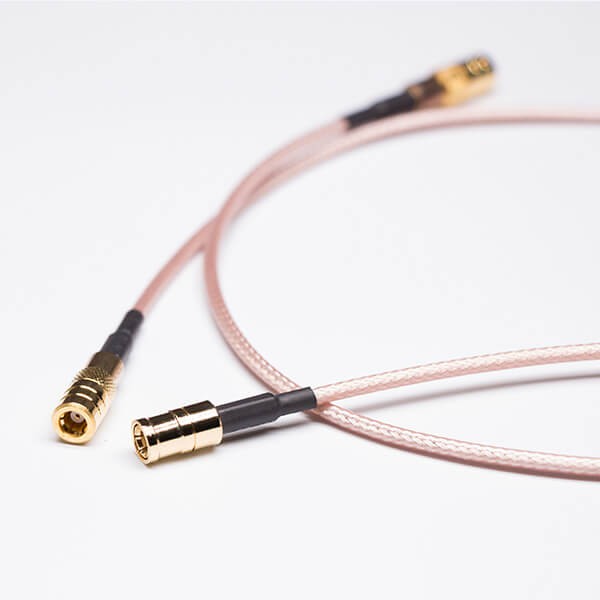 Elecbee SMB Male Cable Coaxial Straight to SMB Solder with Brown Cable RG316