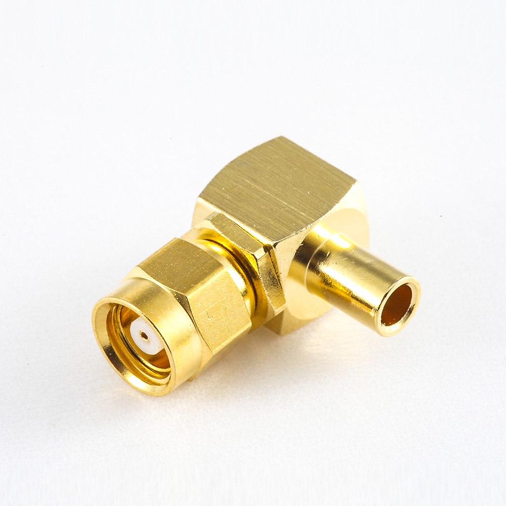 Elecbee SMC Connector Female Right Angle Solder Semi-soft/semi-rigid-2 Cable