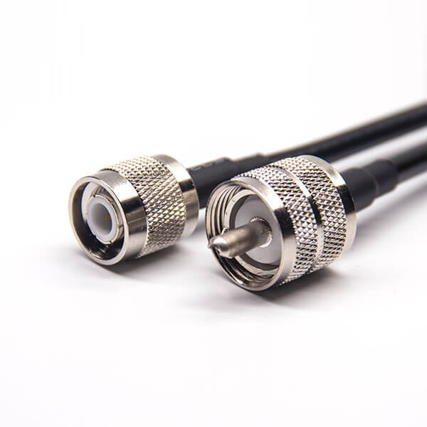 Elecbee 20pcs 10CM TNC Male Cable Connector Straight to UHF Male Straight with RG58 RG223