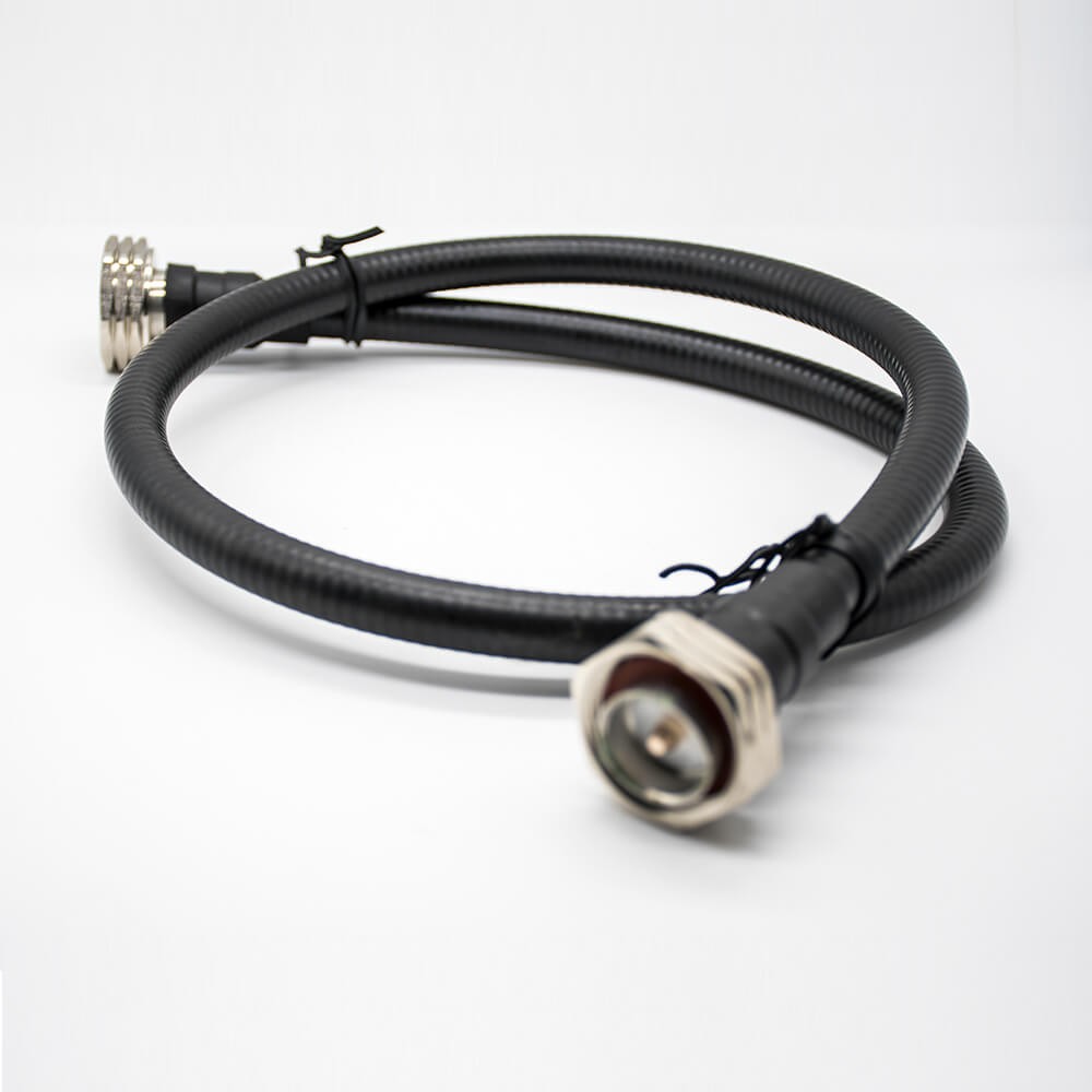 Elecbee DIN Cable Coaxial Straight DIN 7/16 Male To Male With 1/2 Cable 1M