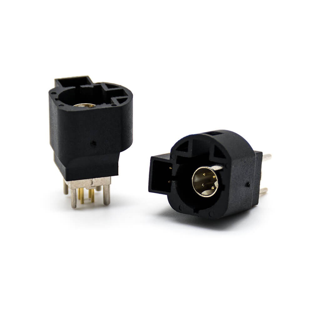 Elecbee HSD Connector 4 Pin Male PCB Mount Through Hole Straight Connectors