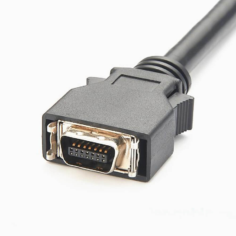 SCSI Mini MDR 14Pin Male To 26Pin Male Straight Connector Snap Type ...