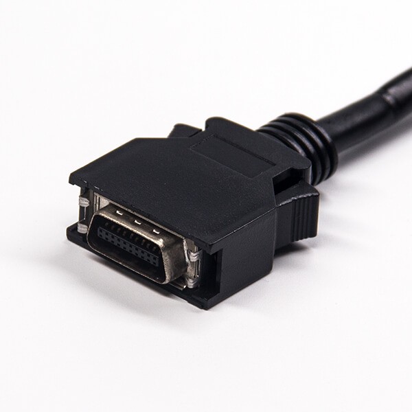 Elecbee SCSI 20 Pin HPCN Line Straight Male to Male Latch lock for Cable 1M