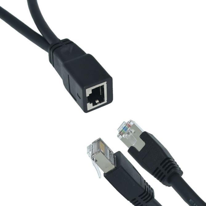 Elecbee RJ45 Male to Female Industrial Network Extension Cable CAT6 Gigabit High Flexible 5m