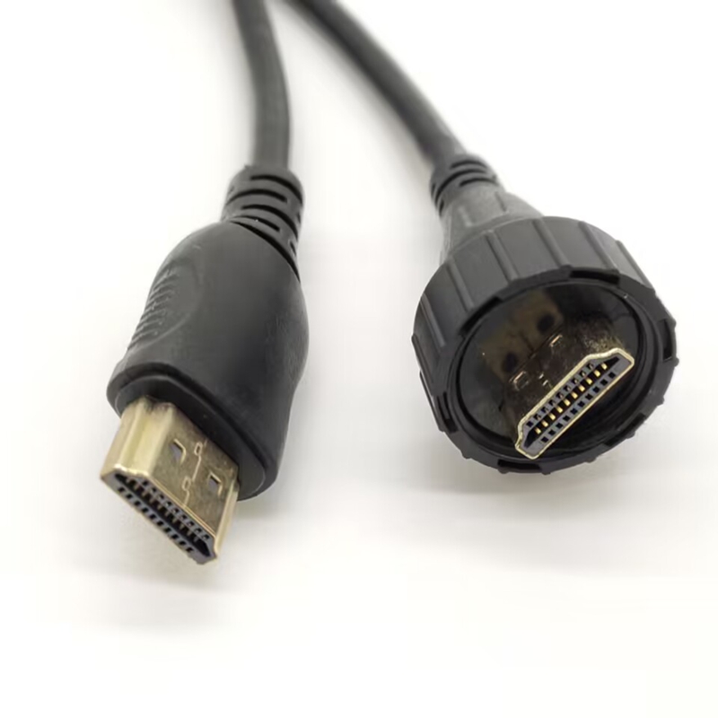 Elecbee Waterproof HDMI Cable 0.5M - IP67 Rated, Male to Male, Rugged Design for Outdoor Use, Dust and Water Resistant