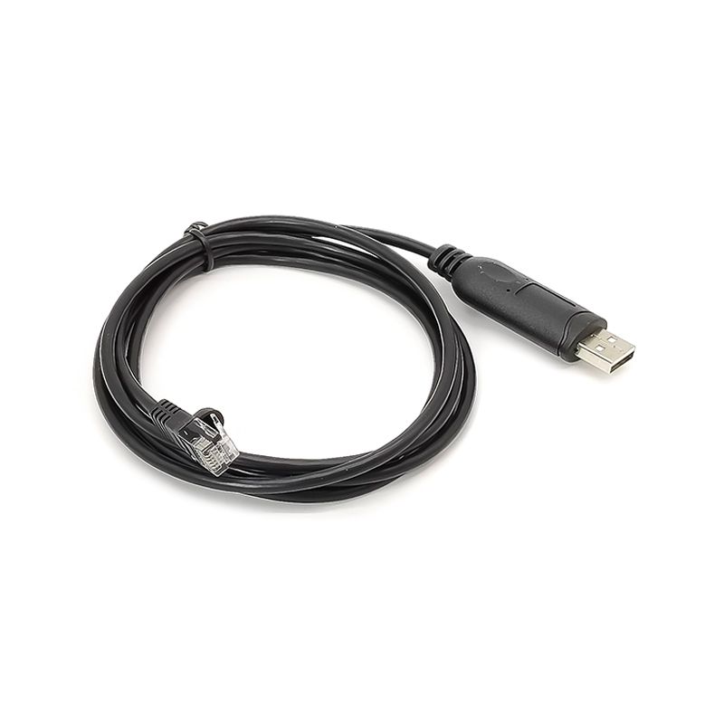 Elecbee USB To RJ12 6P6C RS232 Ftdi Serial Converter Apc Pdu Cable