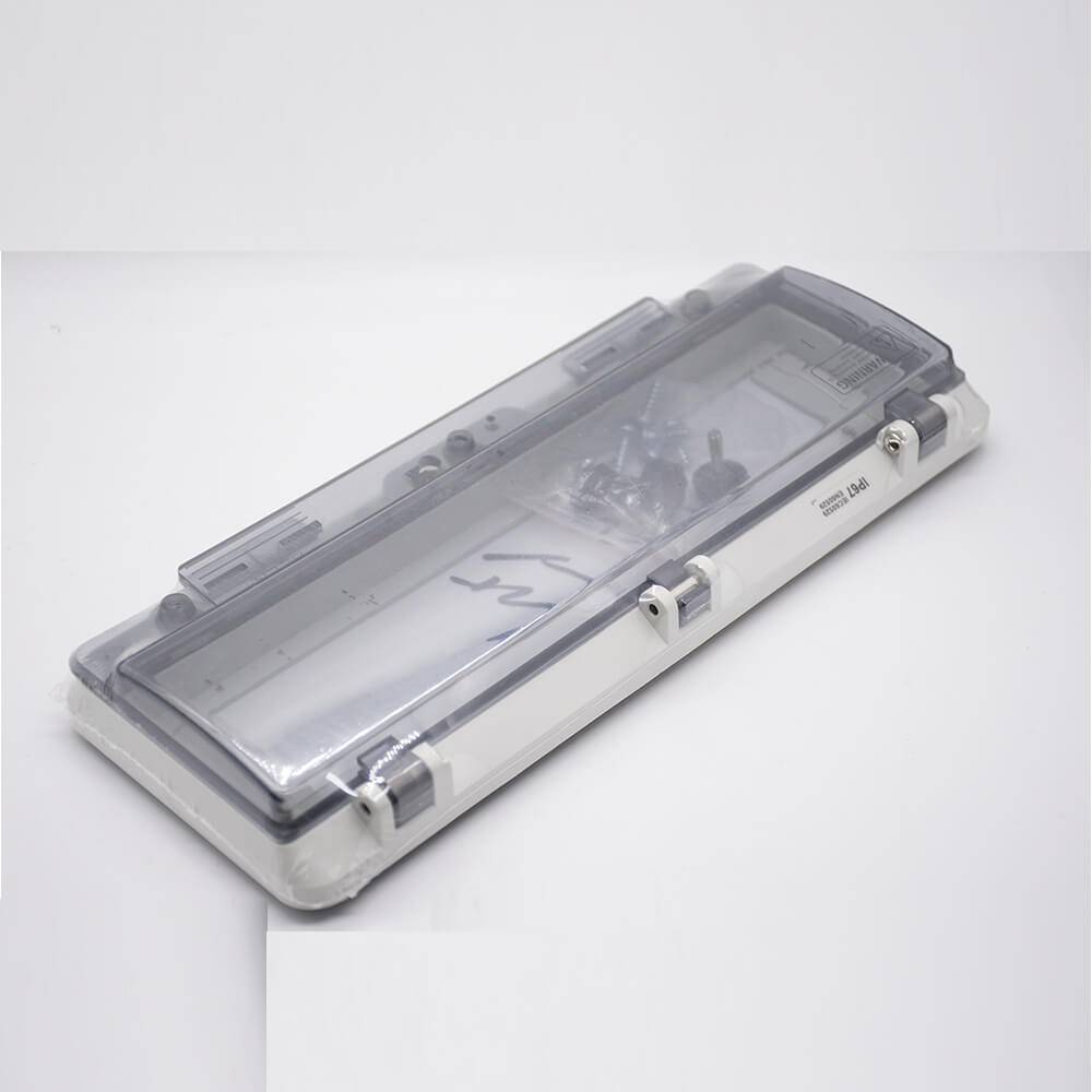 Elecbee ABS Waterproof Circuit Breaker Enclosure Window With Transparent Cover Screw Fixation IP67 Plastic Shell