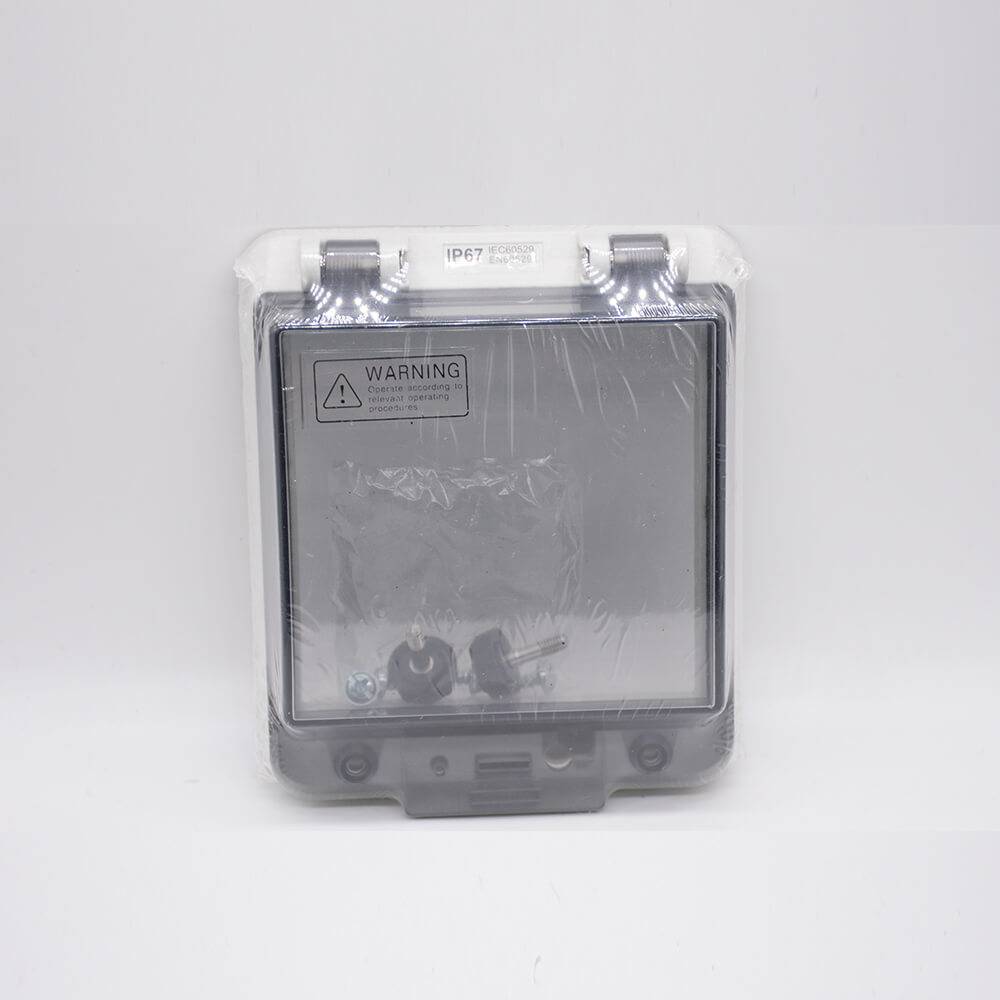 Elecbee Sealed Electrical Junction Box IP67 Plastic Shell Waterproof Transparent Window Cover Screw Fixation