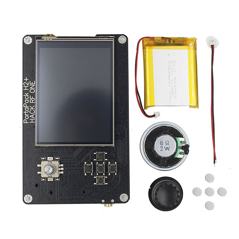 Elecbee 3.2 inch Screen Portapack H2 Hackrf One SDR Software Defined Radio 1MHz-6GHz Aluminum Alloy Protective Shell Optional