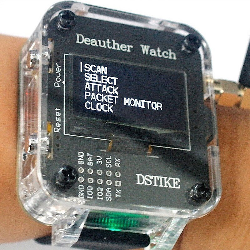 Elecbee DSTIKE Deauther Watch V3S Internet of Things IOT Security Test Watch Hacker Maker Watch