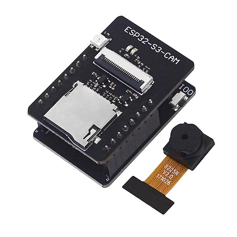 Elecbee ESP32-S3 CAM Development Board WiFi+bluetooth Module ESP32-S3-N16R8 Collocated with OV2640 Camera