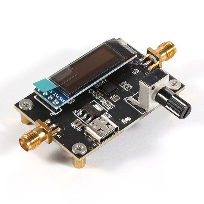 Elecbee GS-AT6-M Digital RF Attenuator Module HMC624A 0.5dB Step Accuracy with Type-C Interface and Attenuation Strength Display for Industrial Communications Instrumentation