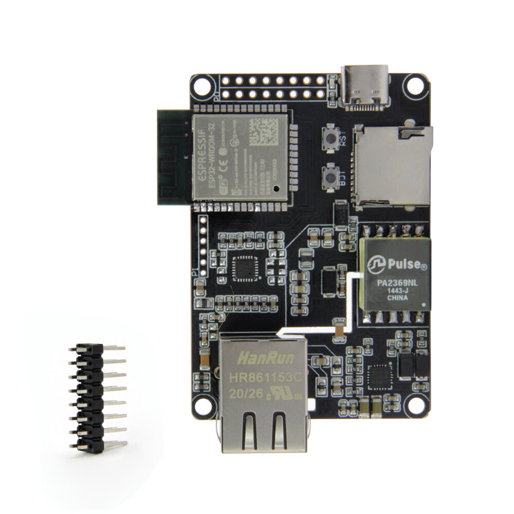 Elecbee TTGO T-Internet-POE Expansion Board ESP32-WROOM LAN8720A Chip Ethernet Adapter Programmable Hardware