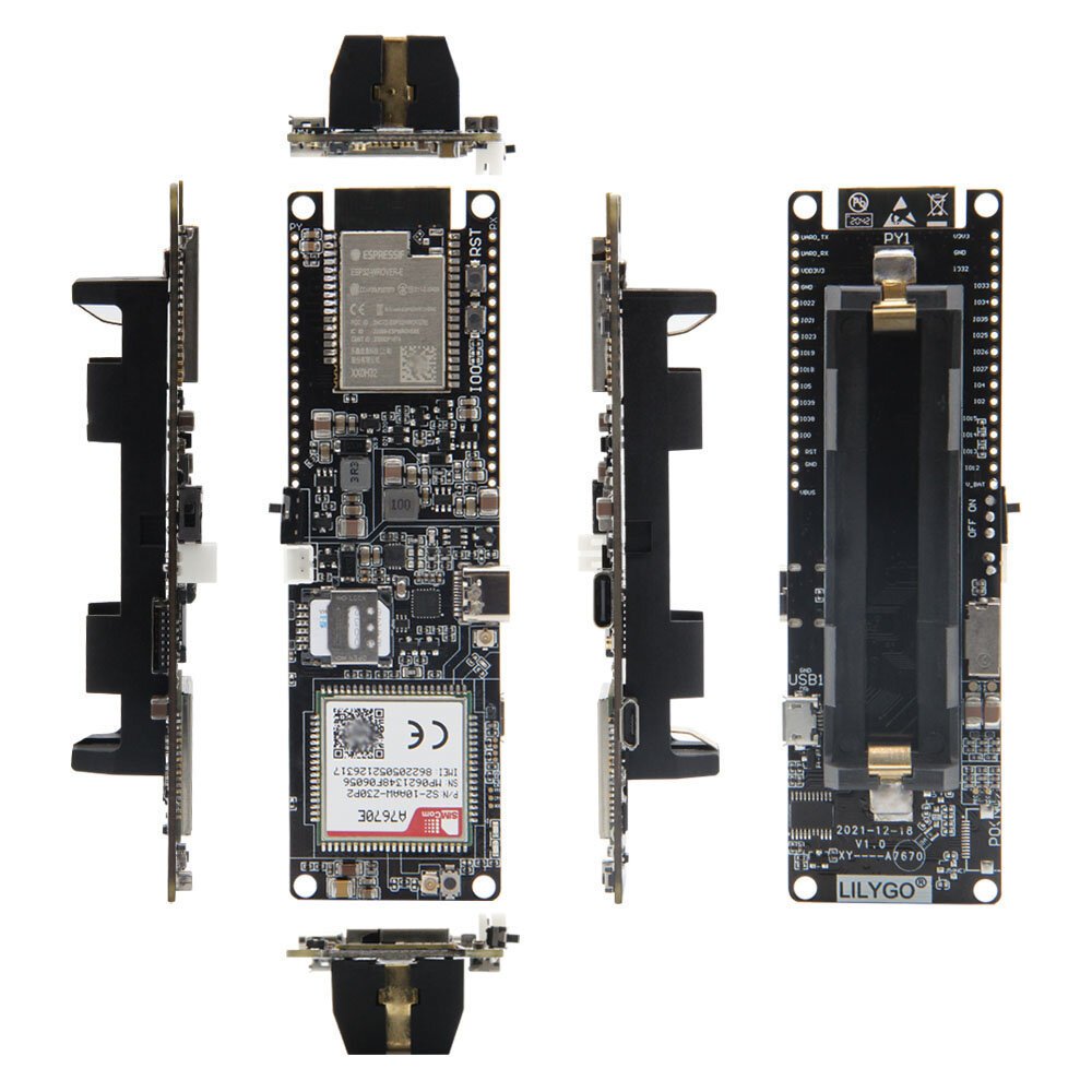 Elecbee TTGO T-SIM A7670G A7670E A7670SA R2 Wireless Module ESP32 Chip 4G LTE CAT1 MCU32 Development Board Support GSM/GPRS/EDGE