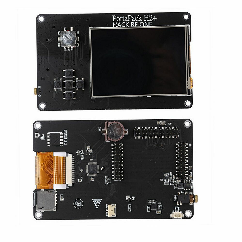 Elecbee PortaPack H2+ for HackRF One SDR Software Defined Radio 1MHz-6GHz 0.5ppm TCXO with 3.2inch Touch LCD Display