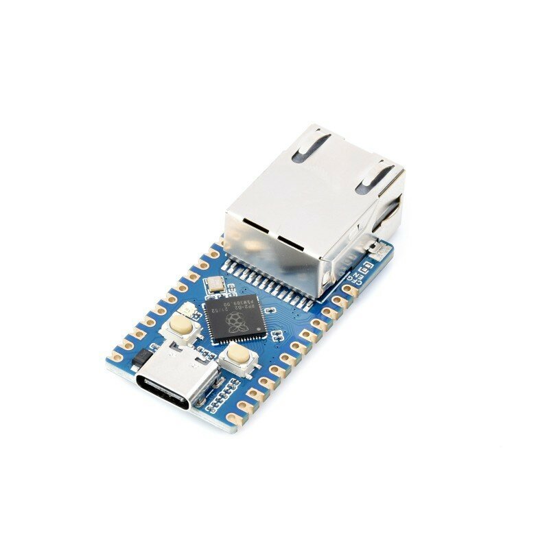 Elecbee Raspberry Pi Pico RP2040 Ethernet Port Module CH9120 ETH RJ45 Network Development Board RP2040 Dual Core Processor