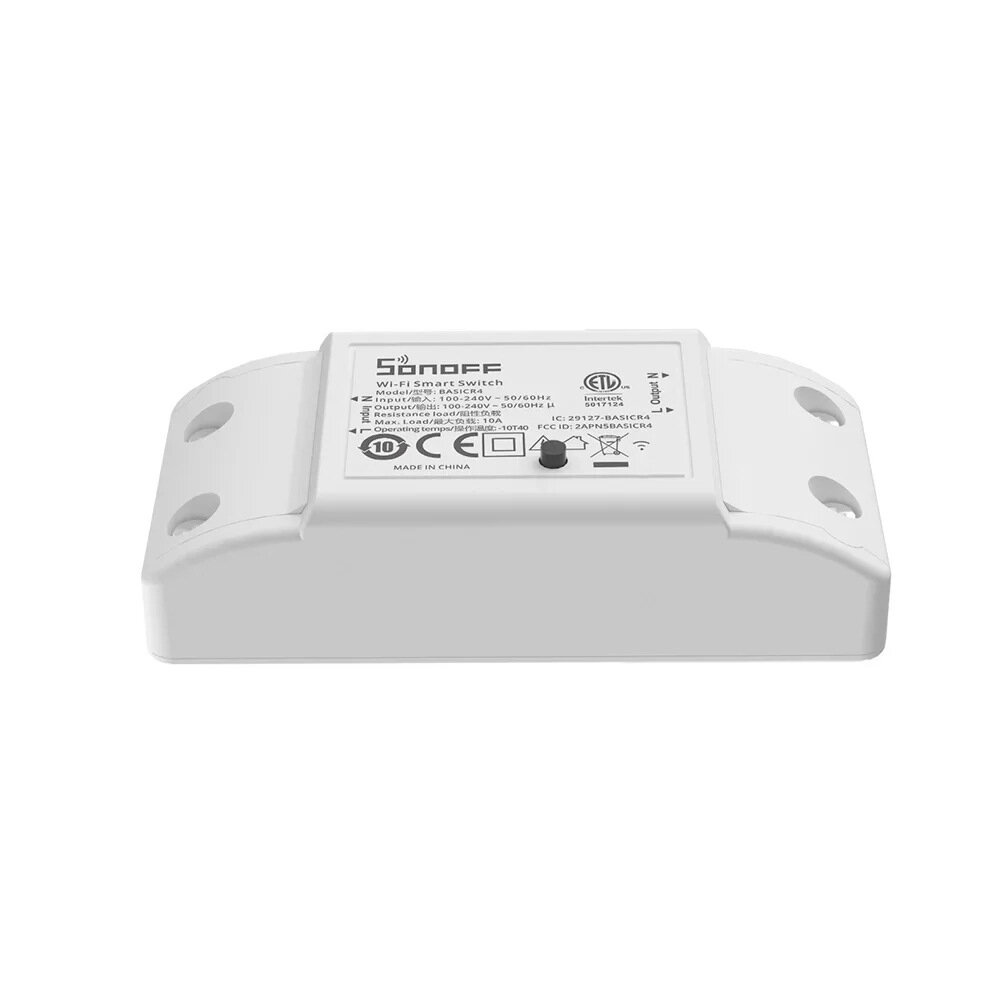 Elecbee SONOFF Basic R4 WiFi ESP32 Chip Smart Switch 10A 2400W Smart Scene Magic Switch Module eWeLink IFTTT APP Remote Control Work with S-MATE2 R5 Alexa Google