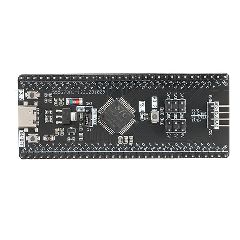 Elecbee STC8H8K64U STC32G12K128 LQFP64 DIP40 8051 Microcontroller Core Learning Development Board Module USB Download Burning Simulation