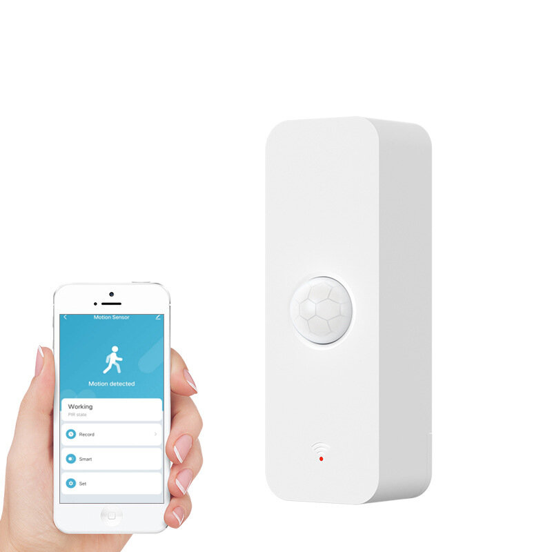 Elecbee Tuya WiFi Zigbe PIR Motion Sensor Smart Home Human Body Infrared Detector Security Smart Life Works with Alexa Google Home - WIFI