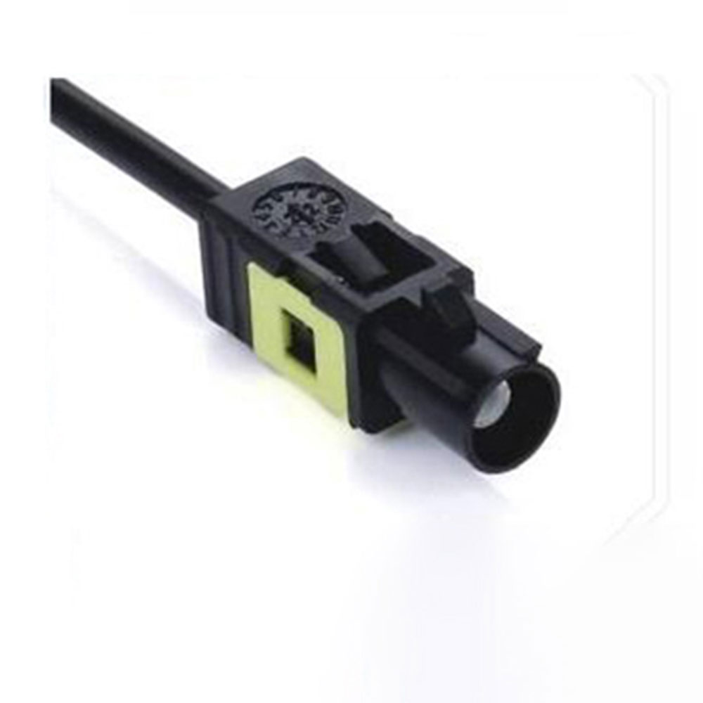 Elecbee Fakra A Code Black Straight Male Connector Die Casting Car Radio Supply Single End Cable 0.5m