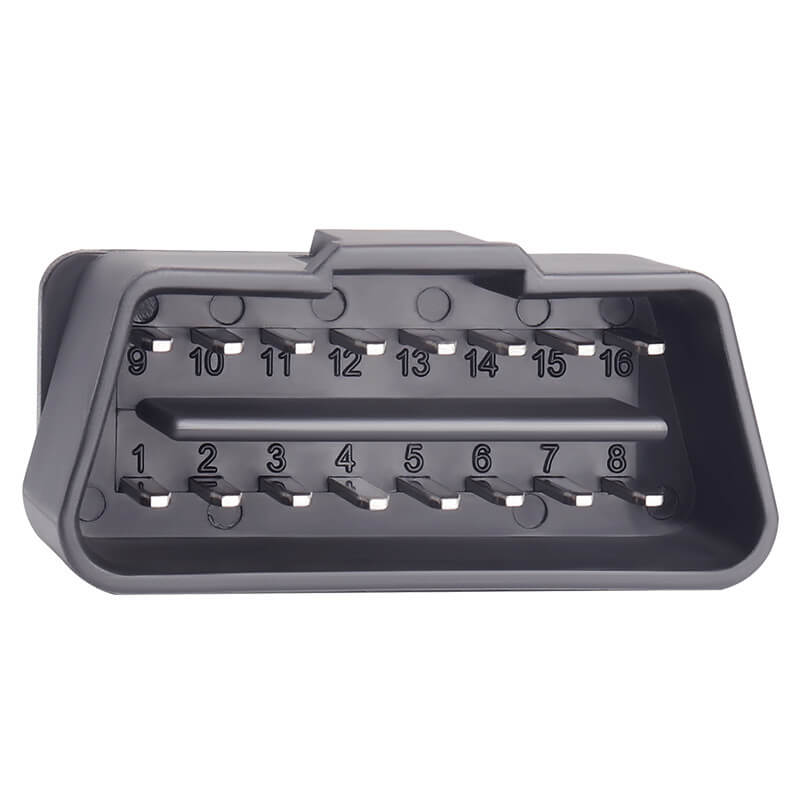 Elecbee Automobile OBD2 16 Pin Male Connector OBDii 12V Nickel Plated Truck Diagnostic