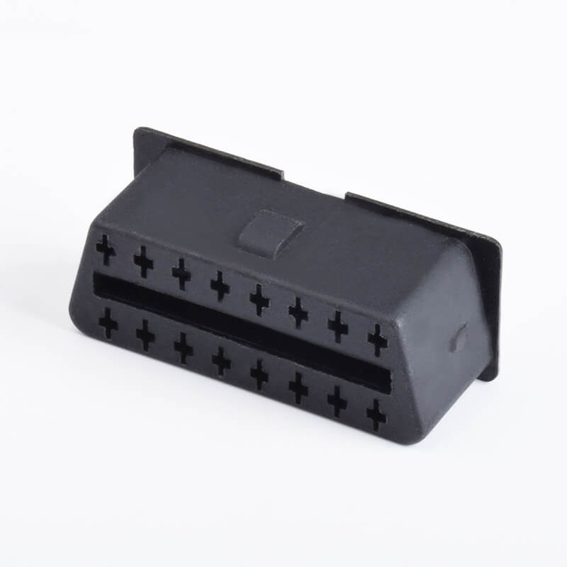 Elecbee OBD 16 Pin Connector Automobile OBD2 Female Connector Overmolded Diagnostic
